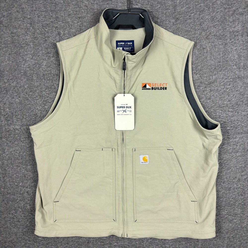 NEW Carhartt Super Dux Rain Defender Vest Mens XL Relaxed Soft Shell Outdoor NWT